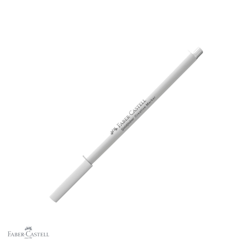 Birotica papetarie - Marker creativ Faber-Castell Goldfaber alb 501, varf rotund 1.5 mm, pentru hartie, sticla, plastic si metal