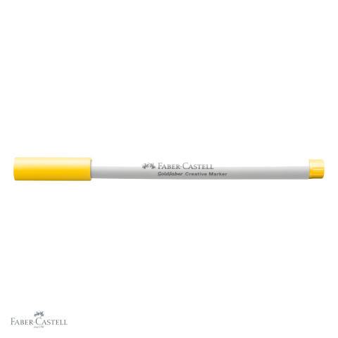 Marker creativ Faber-Castell Goldfaber galben 507, varf rotund 1.5 mm, pentru hartie, sticla si plastic [3]