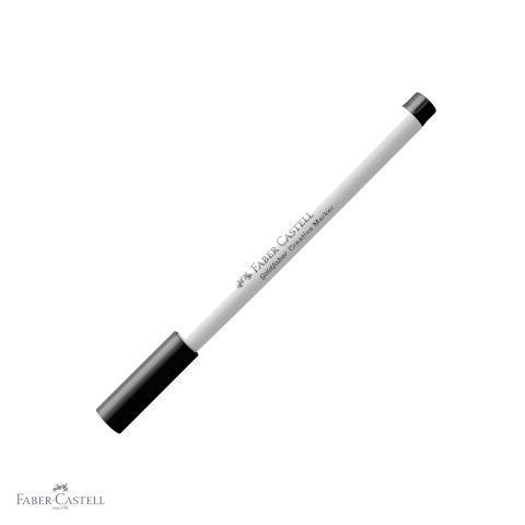 Birotica papetarie - Marker creativ Faber-Castell Goldfaber negru, varf rotund 1.5 mm, pentru hartie, sticla, plastic si metal