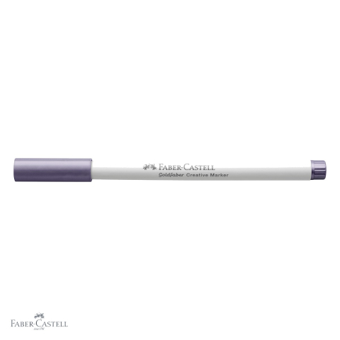 Marker creativ Faber-Castell Goldfaber, varf rotund 1.5 mm, violet inchis 536, pentru hartie, sticla si metal [3]