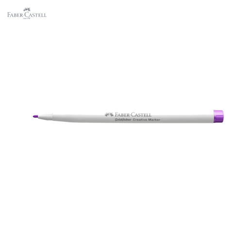 Marker creativ Faber-Castell Goldfaber, varf rotund 1.5 mm, violet plum 537, cerneala pe baza de apa, multisuprafete [4]