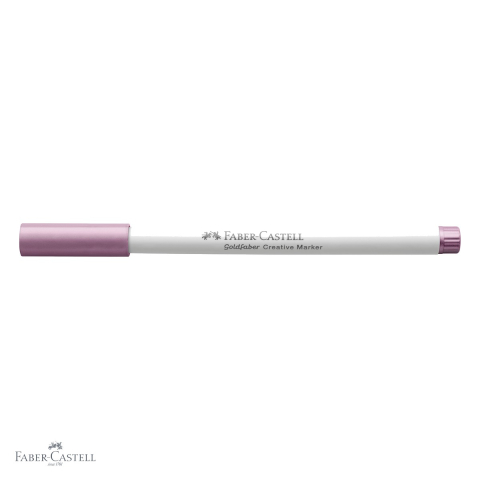 Marker creativ Faber-Castell Goldfaber, varf rotund 1.5mm, violet berry metalizat, cerneala pe baza de apa [3]