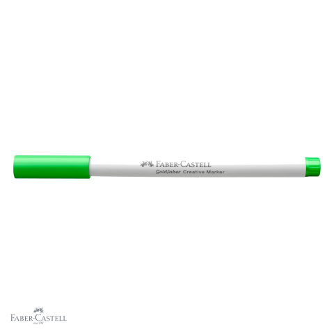 Marker creativ Faber-Castell Goldfaber Verde Lucky 556, varf rotund 1.5mm, cerneala pe baza de apa, multisuprafete [3]