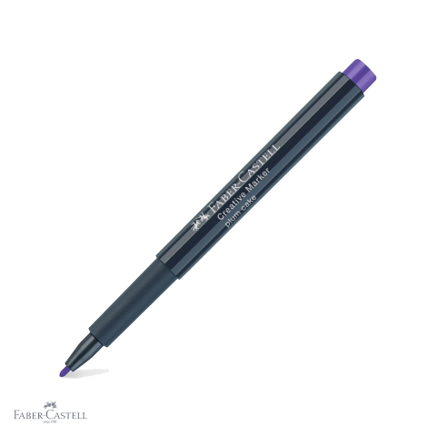 Birotica papetarie - Marker creativ Faber-Castell violet plum, varf 1.5 mm, pentru hartie, sticla, plastic si metal