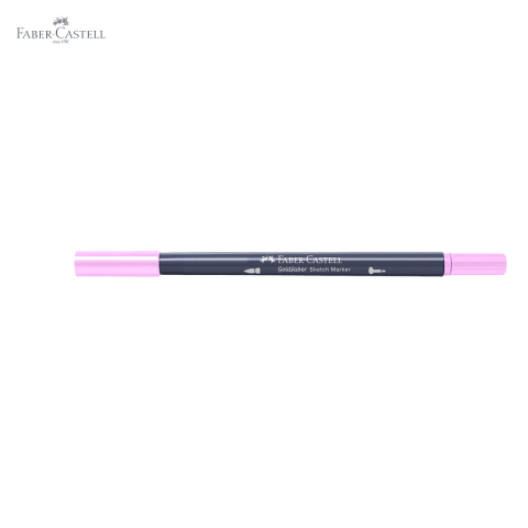 Marker cu 2 capete Faber-Castell Goldfaber, cerneala alcool magenta deschis 119, pentru desen artistic si ilustratie [4]