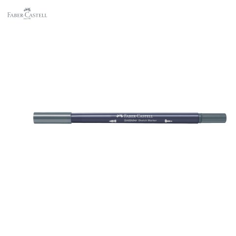 Marker cu 2 capete Faber-Castell Goldfaber, gri rece XIV 244, cerneala alcool pentru desen artistic [4]