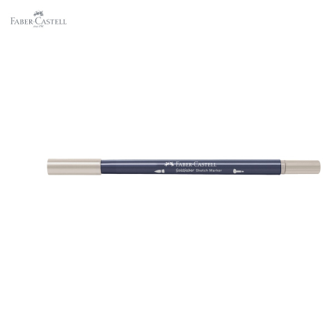 Marker cu 2 capete Faber-Castell Goldfaber Sketch, gri cald III 272, pensula flexibila si fineliner, pentru desen artistic [4]