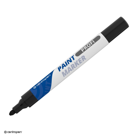 Markere speciale pentru desen si arta - Marker cu vopsea Centropen 9210, varf 2.5 mm, vopsea neagra