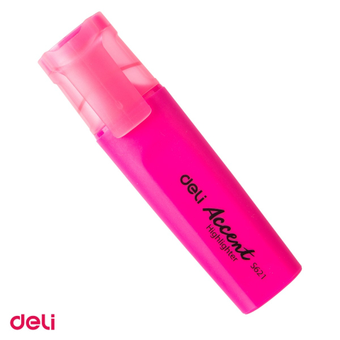 Instrumente de scris - Marker de 1-5mm, Deli S621 , textmarker accent, scris roz
