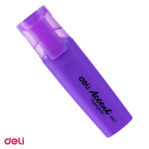 Evidentiatoare textmarker - Marker de 1-5mm, Deli S621 , textmarker violet accent, scris mov