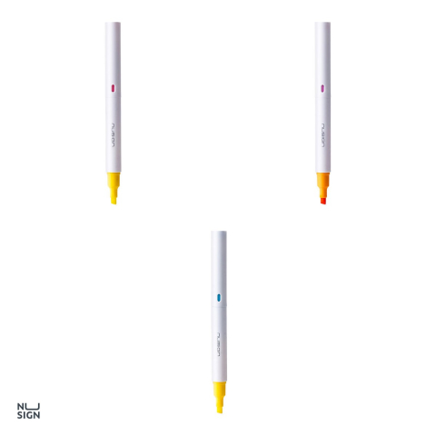 Marker de 1-5mm, Nusign, textmarker 2 capete culori, scris asortata [3]