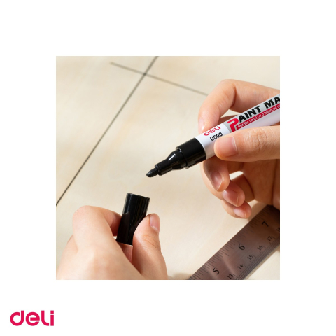 Marker de 2 mm, Deli, vopsea, scris negru [4]