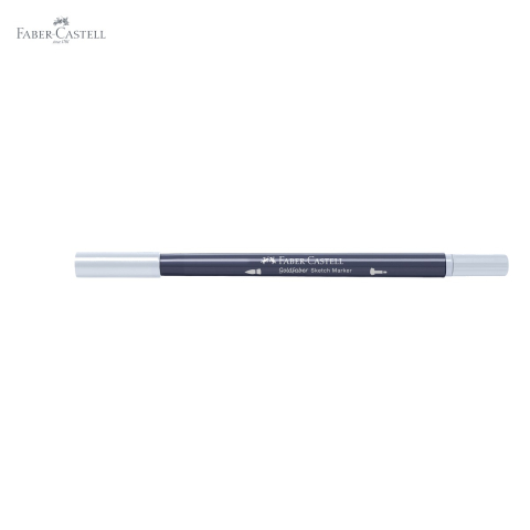 Marker dublu capat Faber-Castell Goldfaber, cerneala alcool, gri rece XI 241, pentru desen artistic si contururi [4]