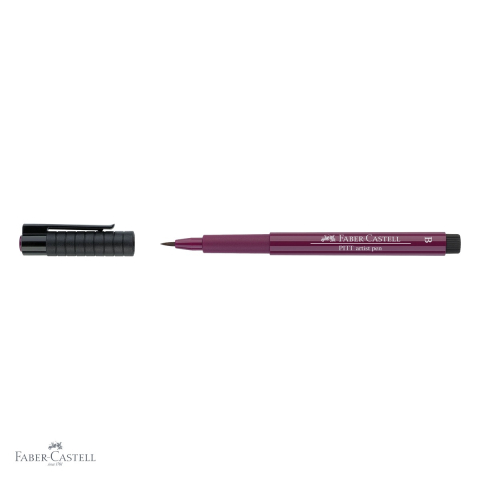 Marker Faber-Castell Pitt Artist Pen, varf pensula, cerneala violet-albastru rezistenta la apa, pentru artisti si designeri [3]