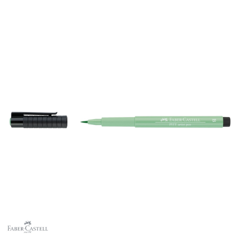 Marker Faber-Castell Pitt Artist Pen, varf pensula, verde deschis phtalo, pentru artisti si designeri [3]