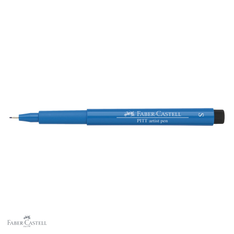 Marker Faber-Castell Pitt Artist Pen, varf S 0.3 mm, cerneala albastru phtalo rezistenta la apa, pentru schite si desen artistic [3]