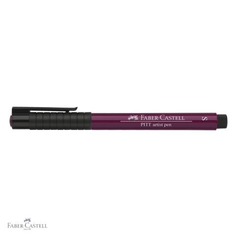 Marker liner Faber-Castell Pitt Artist Pen, varf S 0.3 mm, cerneala magenta rezistenta la apa, pentru schite si ilustratie [3]