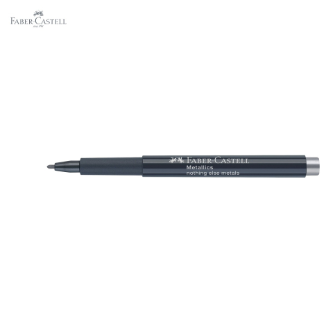 Marker metalic argintiu Faber-Castell, efect nobil, pentru suprafete inchise si lucioase [4]