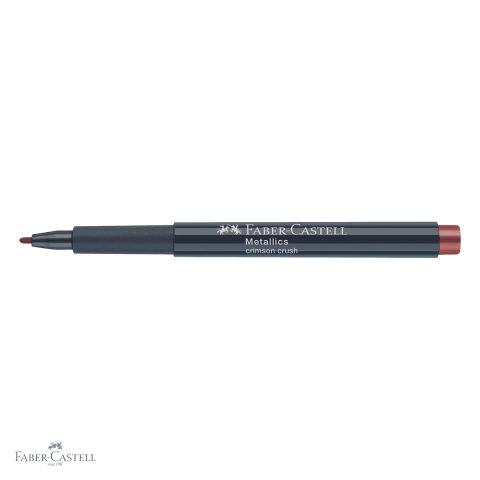 Marker metalic Faber-Castell, culoare rosu purpuriu, efect nobil, pentru suprafete lucioase si inchise [3]