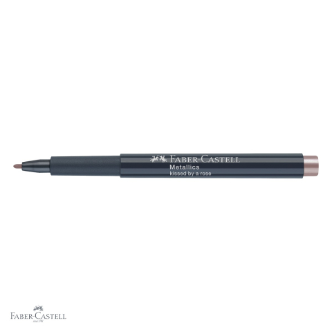 Marker metalic Faber-Castell Metallics Rose, efect nobil, pentru suprafete lucioase si inchise [3]
