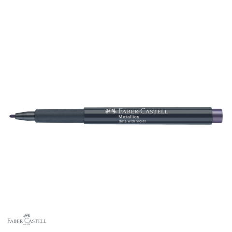 Marker metalic violet Faber-Castell, efect nobil, pentru suprafete lucioase si intunecate [3]