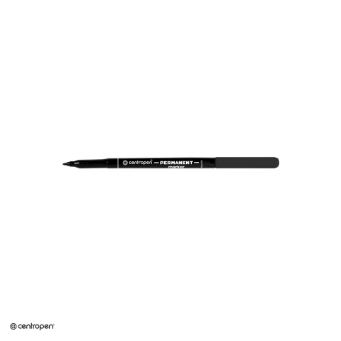 Marker permanent Centropen 2536, varf rotund 1 mm, cerneala neagra [4]