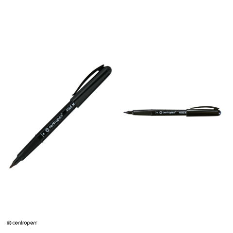 Marker permanent pentru CD/DVD Centropen 4606M, varf rotund 1 mm, cerneala albastra [3]