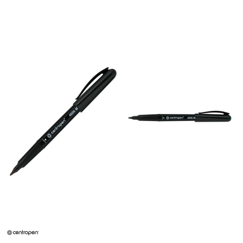 Marker permanent pentru CD/DVD Centropen 4606M, varf rotund 1 mm, cerneala verde [3]