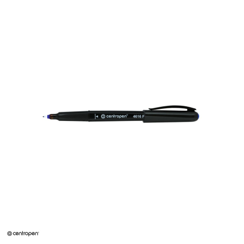 Marker permanent pentru CD/DVD Centropen 4616, varf rotund 0.6 mm, cerneala albastra [4]