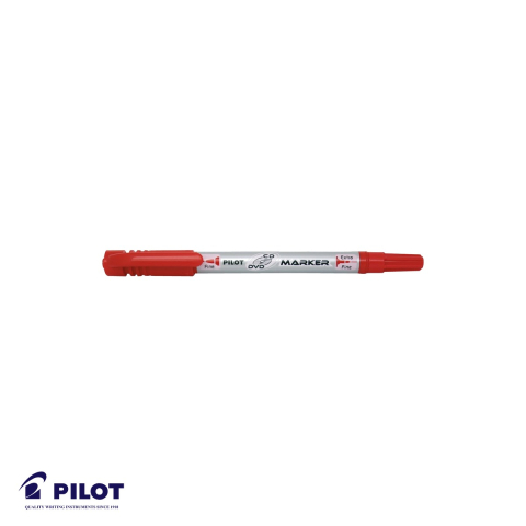 Marker permanent - Marker permanent Pilot Twin CD/DVD, 2 capete (fin si mediu), cerneala pe baza de apa, din plastic reciclat