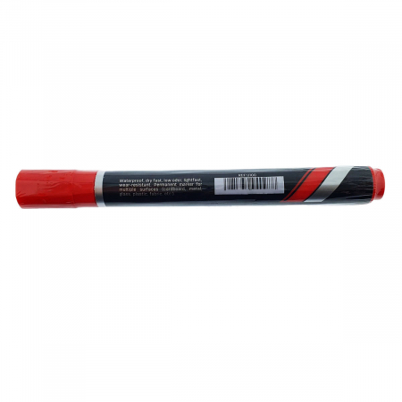 Marker permanent rosu, THINK U100, cu varf rotund 1.5MM, pentru scriere pe orice suprafata [3]
