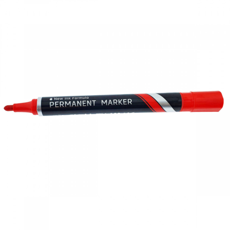 Marker permanent rosu, THINK U100, cu varf rotund 1.5MM, pentru scriere pe orice suprafata [1]