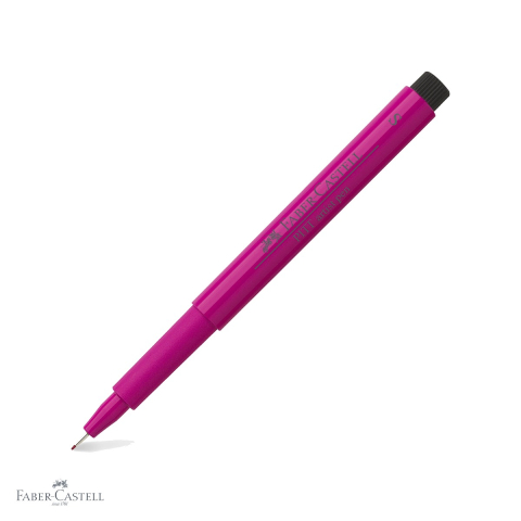 Markere si instrumente de desen artistic - Marker Pitt Artist Pen Faber-Castell, varf S 0.3 mm, cerneala roz purpuriu rezistenta la apa, pentru schite si ilustratie