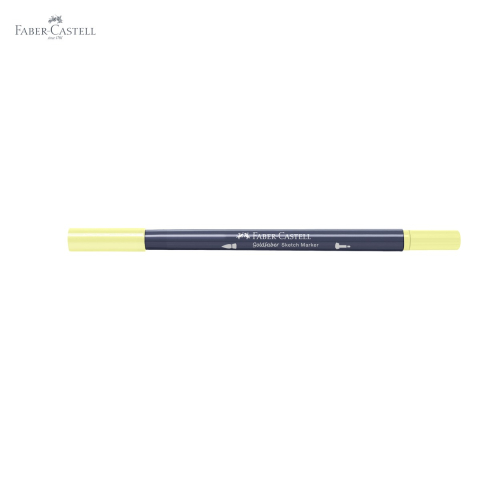 Marker sketch 2 capete Faber-Castell Gold Faber, galben deschis glazurat 104, cerneala alcool, pentru desen artistic [4]