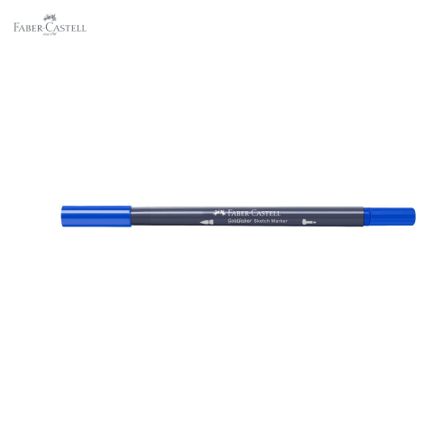 Marker sketch 2 capete Faber-Castell Goldfaber, cerneala alcool, culoare albastru heliu roscat 151, pentru desen artistic [4]