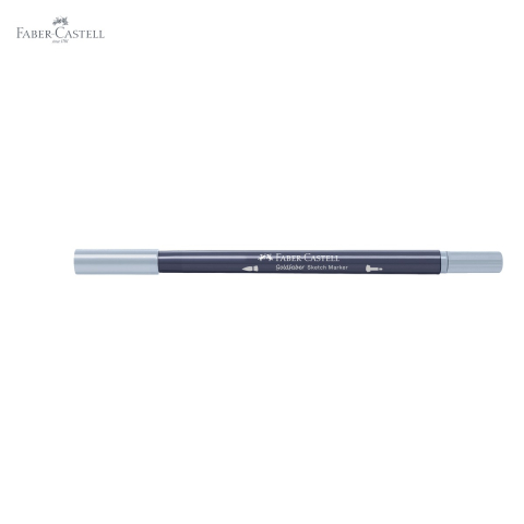 Marker sketch 2 capete Faber-Castell Goldfaber, cerneala alcool, gri rece 242, pentru desen artistic [4]