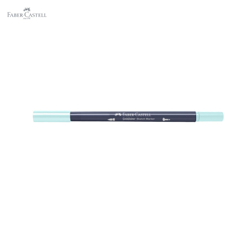 Marker sketch 2 capete Faber-Castell Goldfaber, menta deschis 310, pensula + fineliner, pentru desen artistic [4]