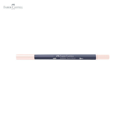 Marker sketch 2 capete Faber-Castell Goldfaber, pensula flexibila si fineliner, culoare bej 382, pentru desen artistic [4]