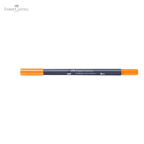 Marker sketch 2 capete Faber-Castell Goldfaber, portocaliu cadmium 111, cerneala alcool, pentru desen artistic [4]