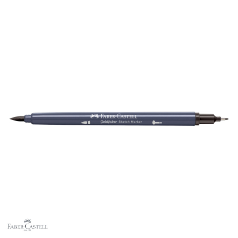 Marker sketch 2 capete Faber-Castell Goldfaber, sepia inchis 175, cerneala alcool, pentru desen artistic [3]