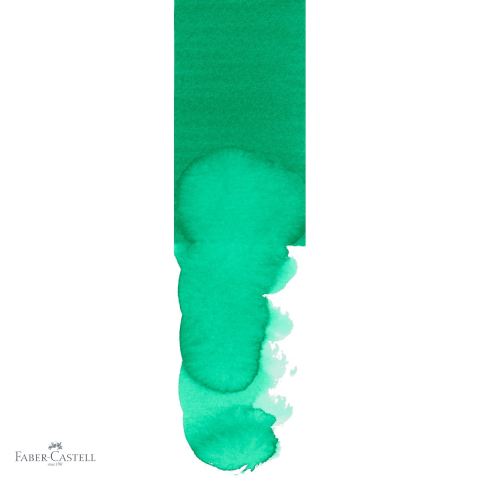 Marker solubil 2 capete Faber-Castell Goldfaber, varf pensula si varf fin 0.4 mm, verde smarald 163 [3]