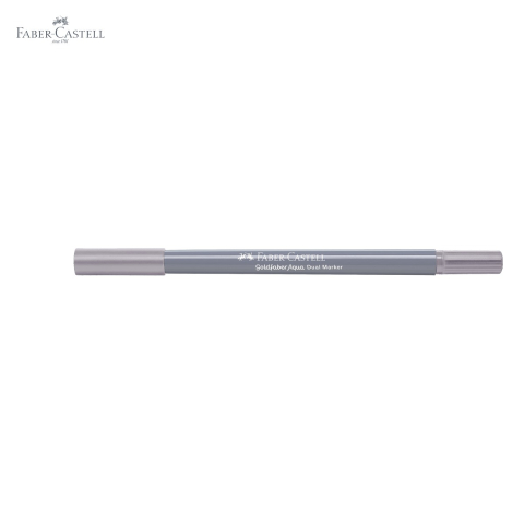 Marker solubil cu doua capete Faber-Castell Gold Faber, varf pensula si varf fin 0.4 mm, gri purpuriu 279, pentru desen artistic [4]