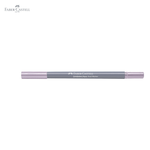 Marker solubil cu doua capete Faber-Castell Gold Faber, varf pensula si varf fin 0.4 mm, violet zambila 282, pentru desen artistic [4]