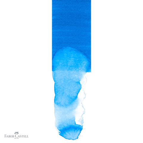Marker solubil cu doua capete Faber-Castell Goldfaber, albastru phtalo 110, pentru desen si ilustratie [3]