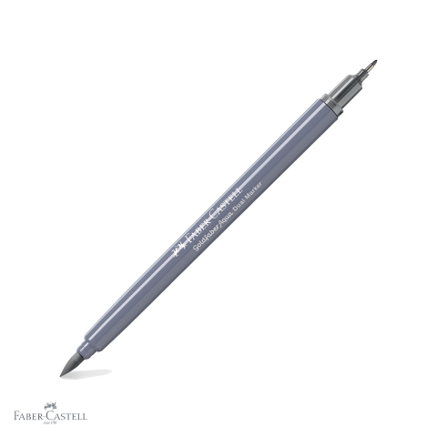 Markere si instrumente de desen artistic - Marker solubil cu doua capete Faber-Castell Goldfaber, gri cald I 230, pentru desen artistic si contururi