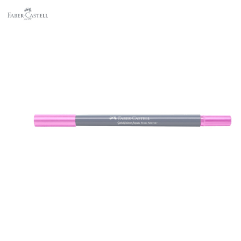 Marker solubil cu doua capete Faber-Castell Goldfaber, magenta deschis 119, pentru desen si ilustratie [4]
