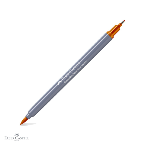 Markere si instrumente de desen artistic - Marker solubil cu doua capete Faber-Castell Goldfaber, ocru deschis 183, pentru desen si contururi