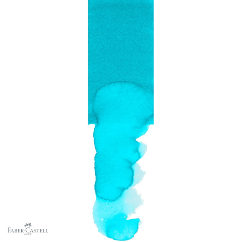 Marker solubil cu doua capete Faber-Castell Goldfaber, turcoaz cobalt deschis 154, pentru desen si ilustratie [3]