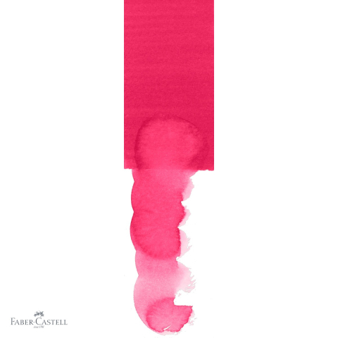 Marker solubil cu doua capete Faber-Castell Goldfaber, varf pensula si varf fin 0.4 mm, carmin 126, pentru desen si ilustratie [3]