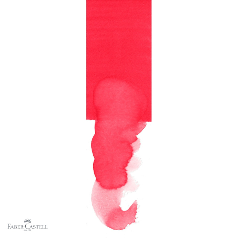 Marker solubil cu doua capete Faber-Castell Goldfaber, varf pensula si varf fin 0.4 mm, rosu 121 [3]